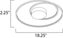 ET2 E21320 Cycle 18"  Wide LED Flush Mount