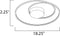 ET2 E21320 Cycle 18"  Wide LED Flush Mount