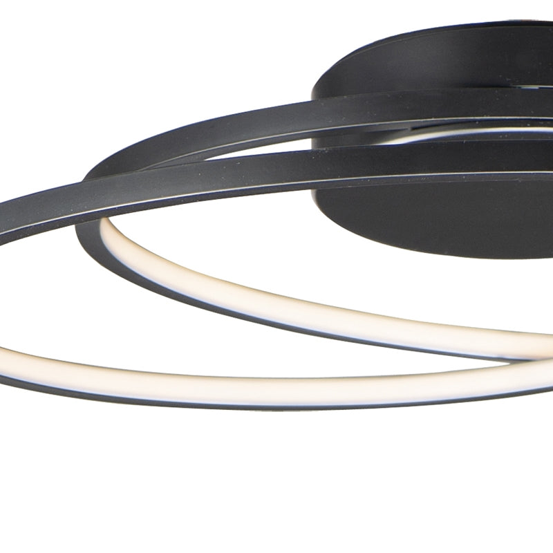 ET2 E21322 Cycle 24.5" Wide LED Flush Mount - Black