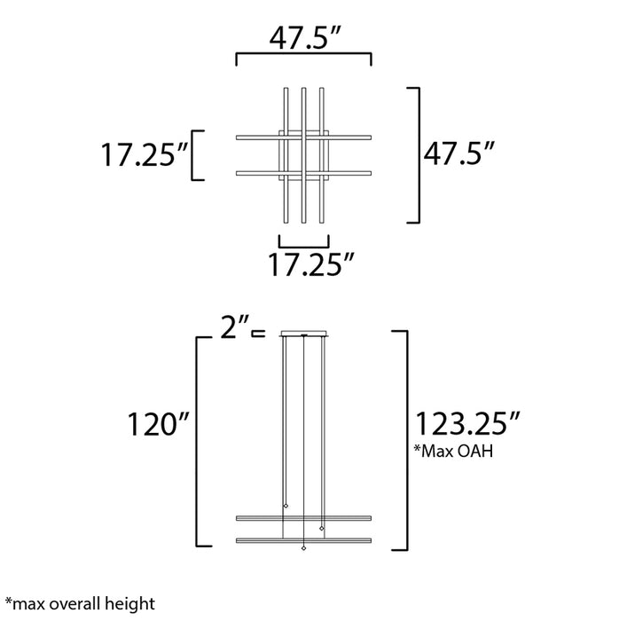 ET2 E21375 Hover 5-lt LED Pendant