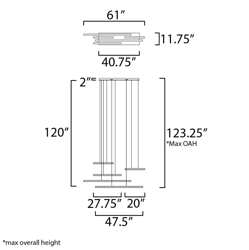 ET2 E21376 Hover 5-lt LED Pendant