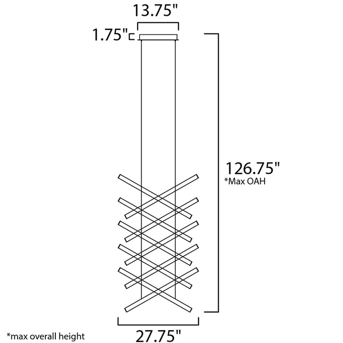 ET2 E21378 Hover 10-lt LED Pendant