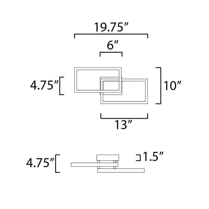 ET2 E21511 Traverse LED Outdoor Wall Sconce