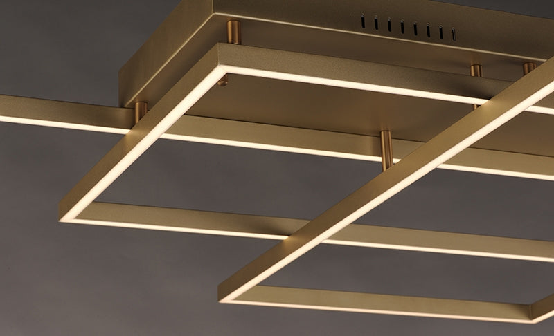 ET2 E21513 Traverse 12-lt LED Flush Mount - Champagne