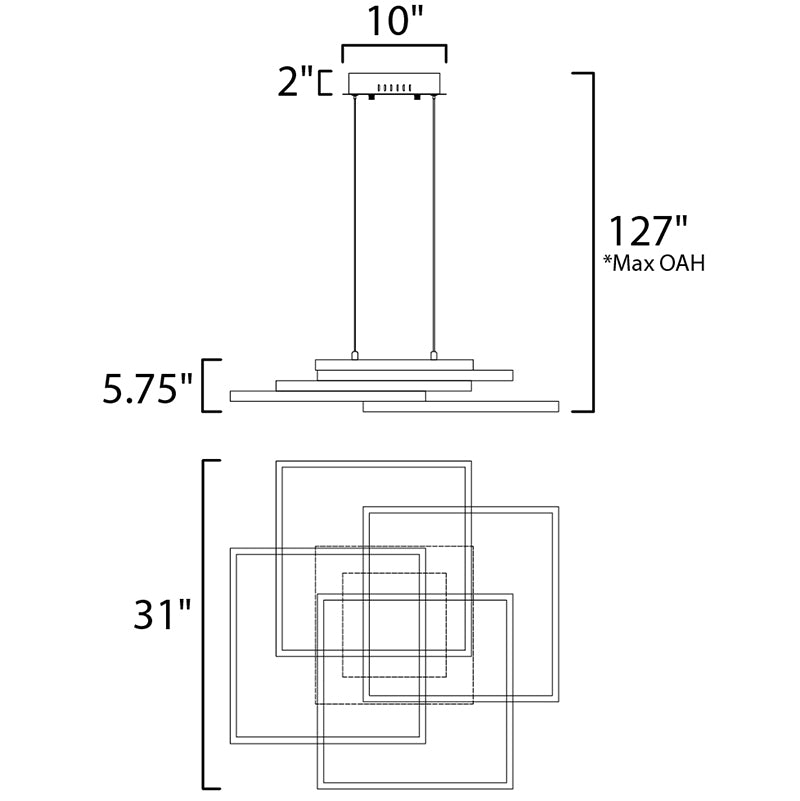ET2 E21516 Traverse LED Pendant