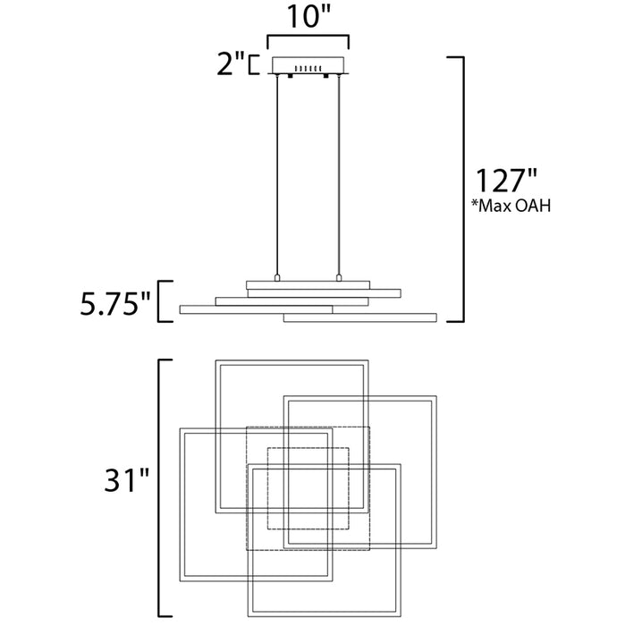 ET2 E21516 Traverse LED Pendant