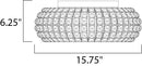 ET2 E21801 Bijou 6-lt Flush Mount