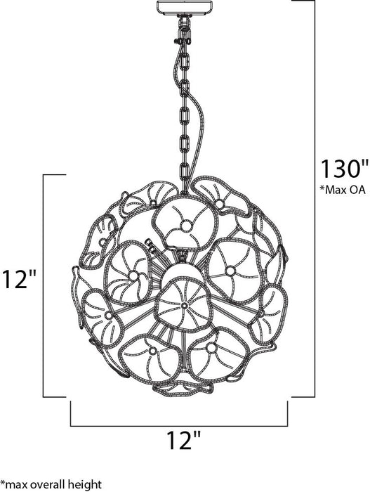 ET2 E22090 Fiori 8-lt Pendant