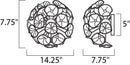 ET2 E22091 Fiori 3-lt Wall Sconce