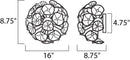 ET2 E22092 Fiori 8-lt Flush Mount