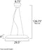 ET2 E22626 Dimple 30" Wide LED Pendant