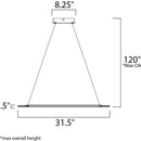 ET2 E22654 Saturn II 31" Wide LED Pendant
