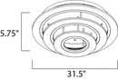 ET2 E22667 Saturn II 3-lt LED Flush Mount