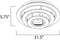 ET2 E22667 Saturn II 3-lt LED Flush Mount