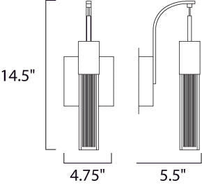 ET2 E22760 Fizz III 1-lt LED Wall Sconce