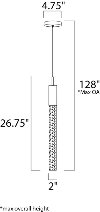 ET2 E22871 Big Fizz 1-lt LED Pendant