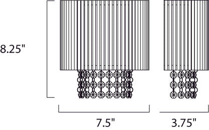 ET2 E23130 Spiral 1-lt Wall Sconce