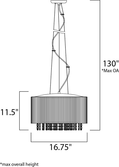 ET2 E23135 Spiral 7-lt Pendant - LBC Lighting