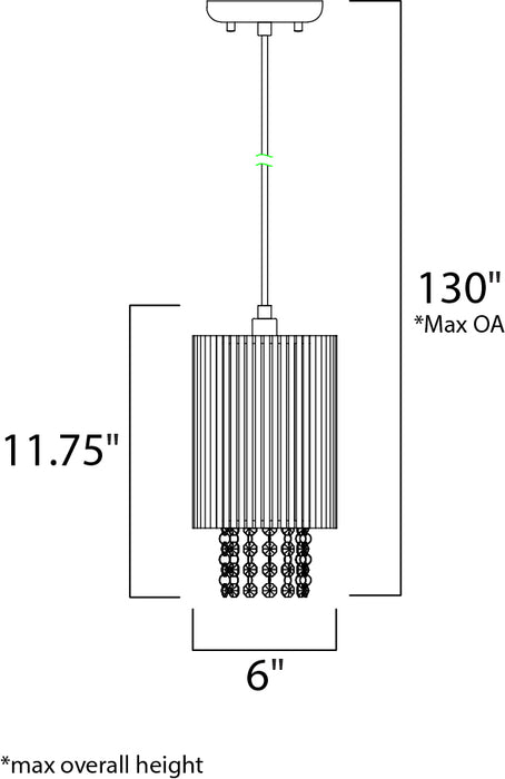 ET2 E23140 Spiral 1-lt Pendant