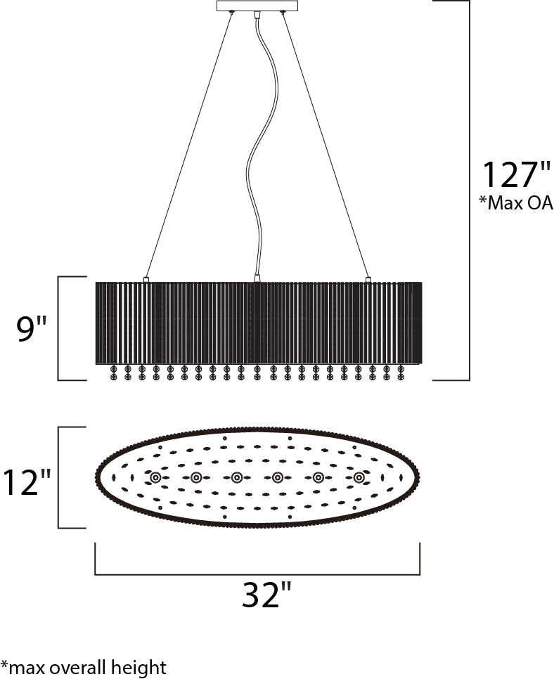 ET2 E23144 Spiral 6-lt Pendant