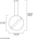 ET2 E23273 Flare 12" Tall LED Pendant