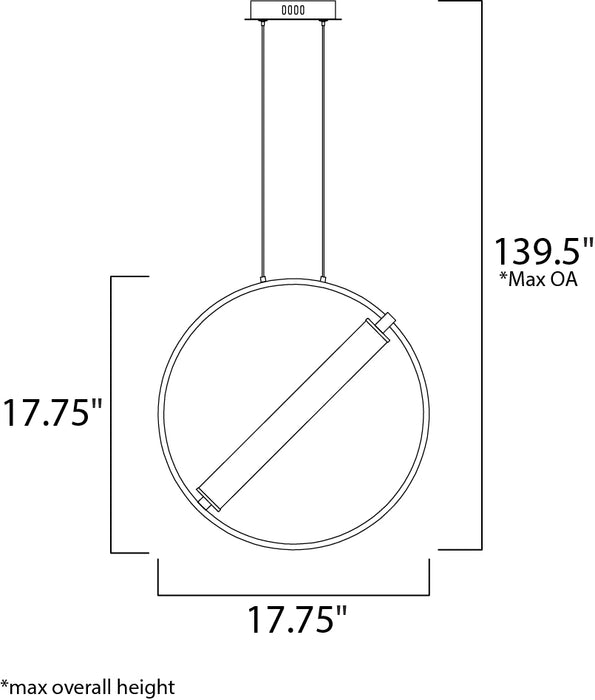 ET2 E23273 Flare 12" Tall LED Pendant