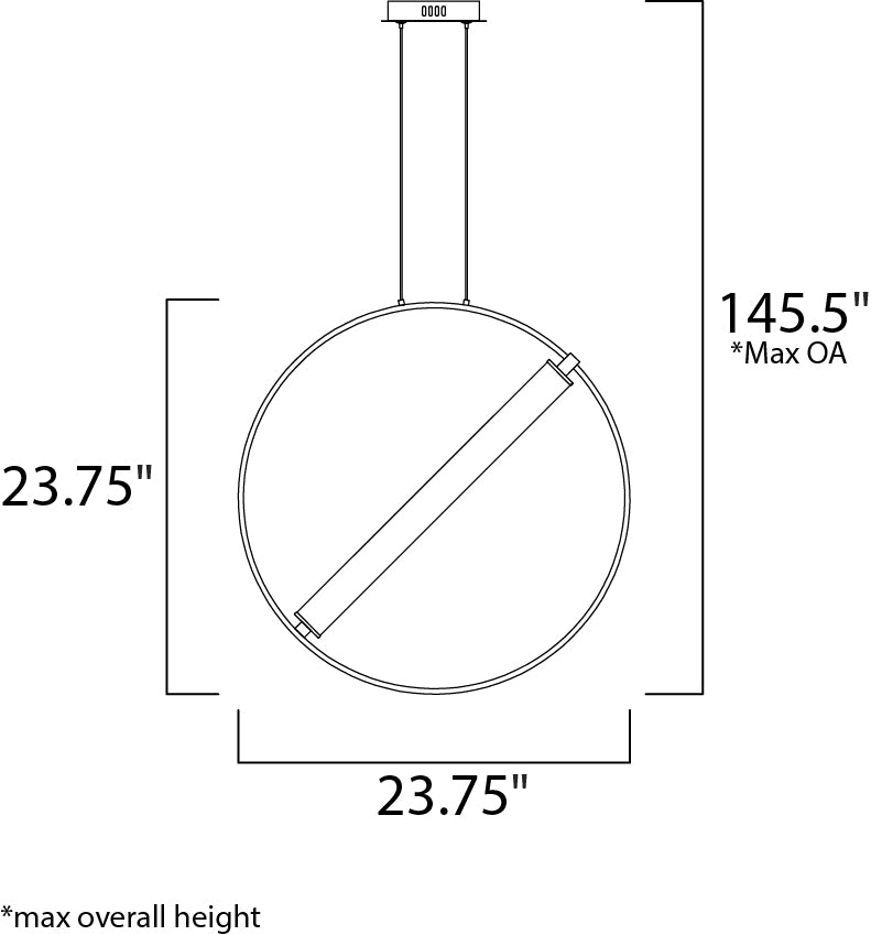 ET2 E23275 Flare 24" Tall LED Pendant