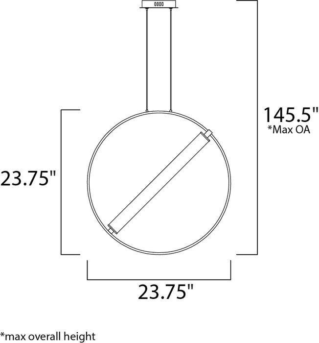 ET2 E23275 Flare 24" Tall LED Pendant