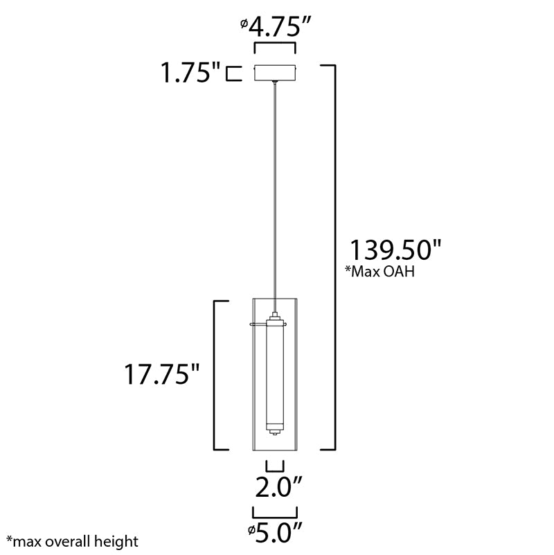 ET2 E23310 Centrum Small 1-lt LED Pendant