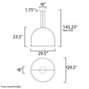 ET2 E23326 Halo 30" 1-lt LED Pendant