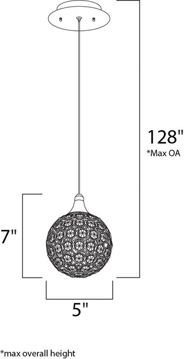 ET2 E24023 Brilliant 1-lt Mini Pendant