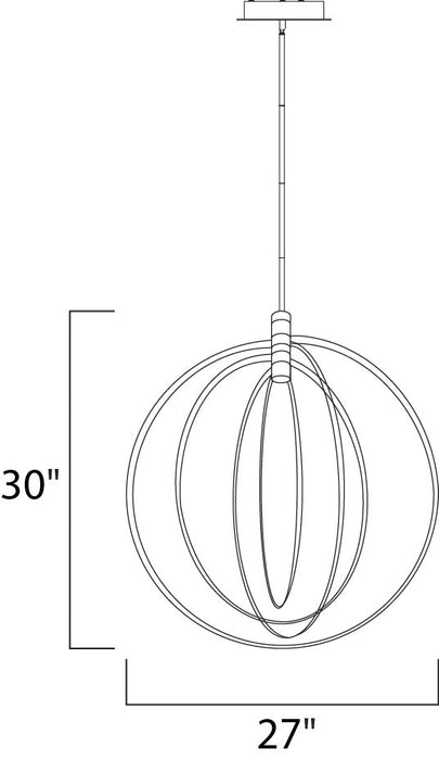 ET2 E24048 Concentric LED 27" Wide LED Pendant