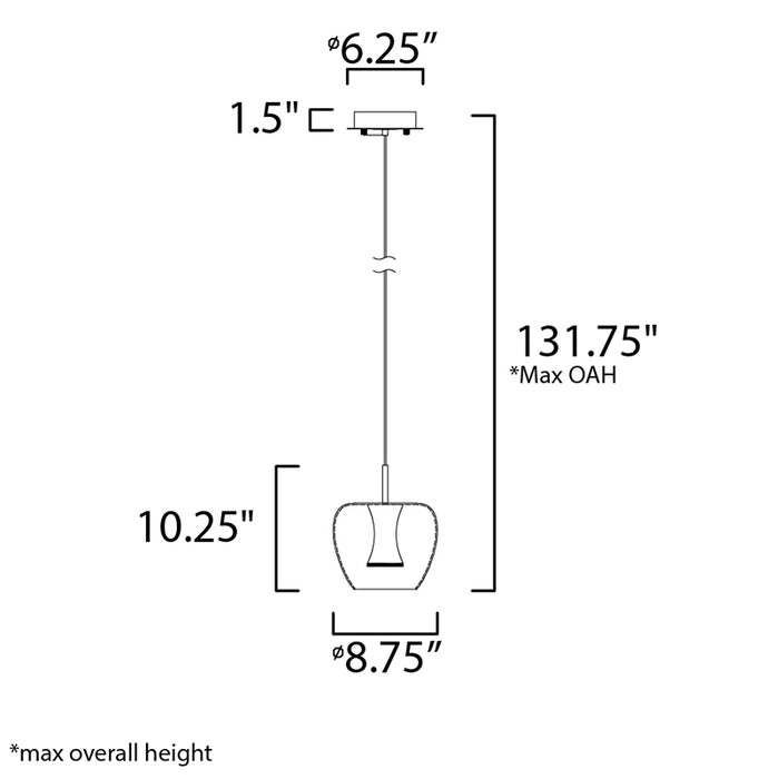 ET2 E24162 Newton 1-lt LED Pendant