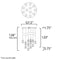 ET2 E24167 Newton 12-lt LED Pendant