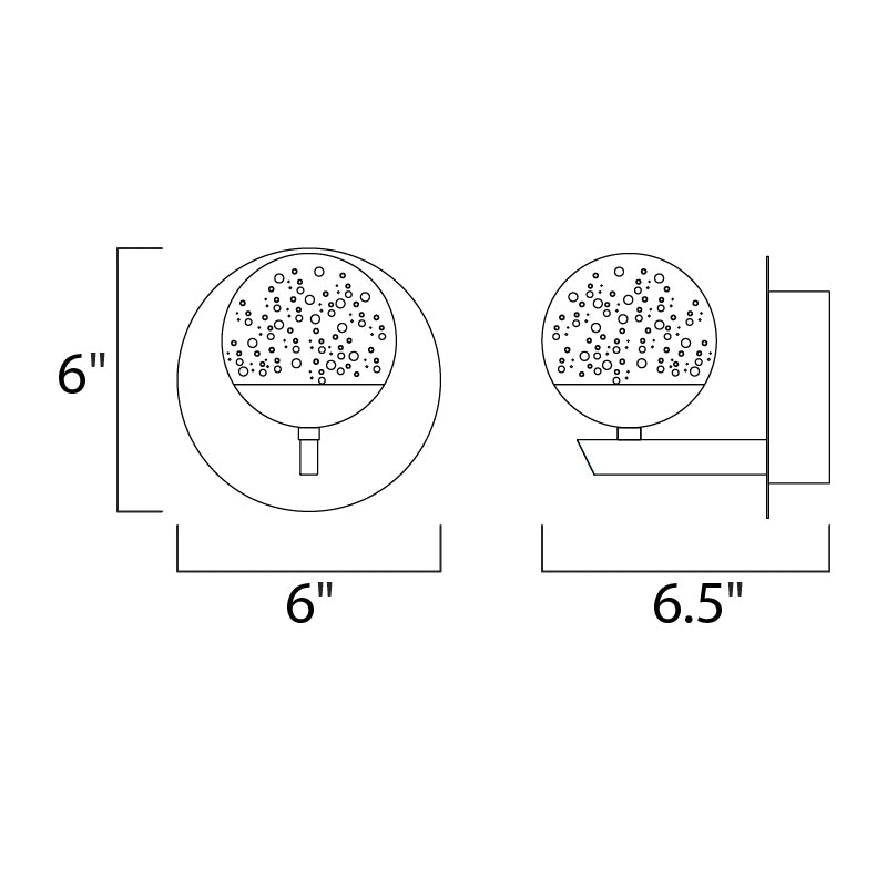 ET2 E24260 Orb II 1-lt LED Wall Sconce