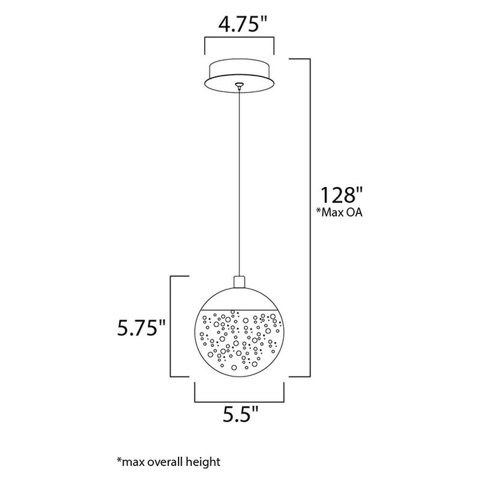 ET2 E24261 Orb II 1-lt LED Pendant