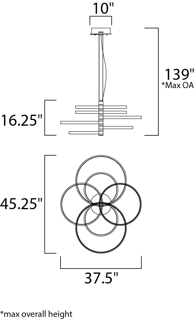 ET2 E24327 Hoopla 6-lt LED Pendant