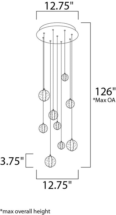 ET2 E24506 Harmony 9-lt LED Pendant