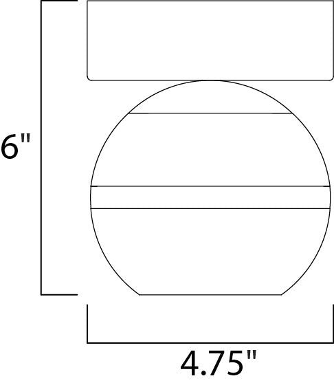 ET2 E24590 Swank 1-lt LED Wall Sconce/Flush Mount