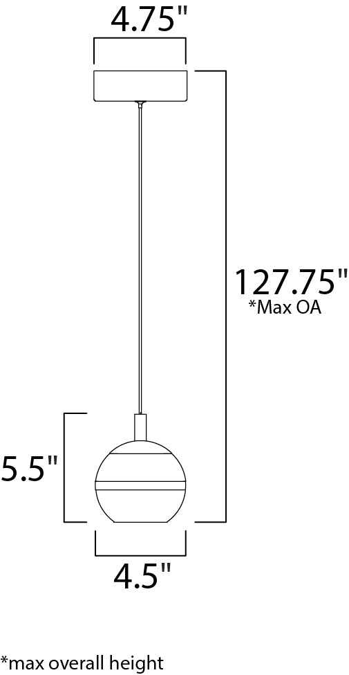 ET2 E24591 Swank 1-lt LED Pendant