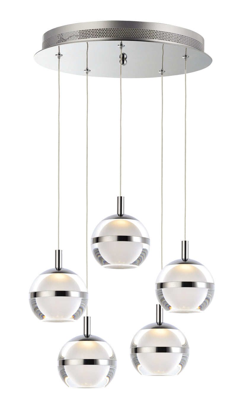 ET2 E24595 Swank 5-lt LED Pendant