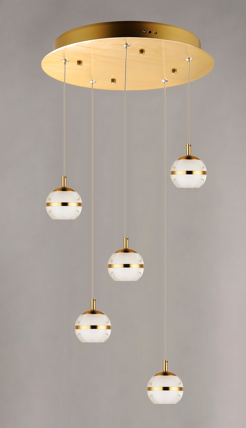 ET2 E24595 Swank 5-lt LED Pendant