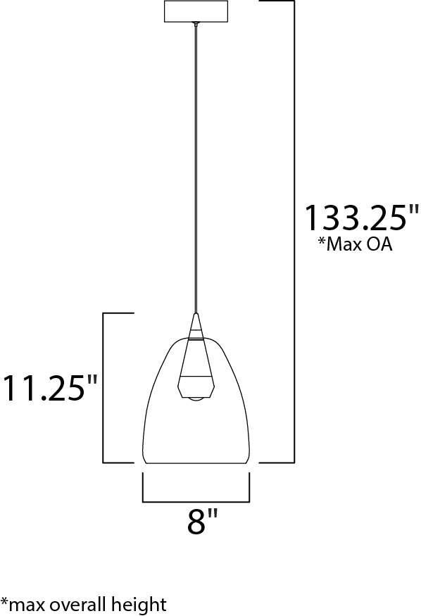 ET2 E24608 Sven 1-lt LED Pendant