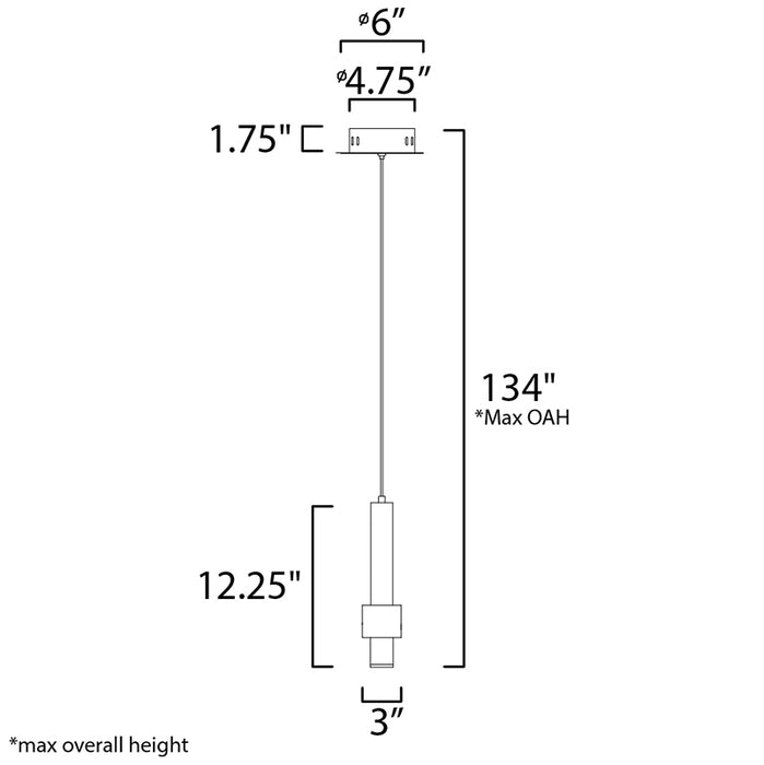 ET2 E24751 Reveal 1-lt 3" LED Pendant