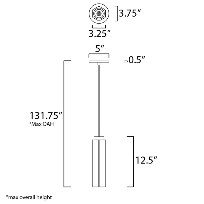 ET2 E25037 Allen 1-lt LED Pendant