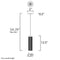 ET2 E25038 Pleat 1-lt LED Pendant