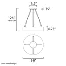 ET2 E32787 Pipes 26-lt LED Pendant