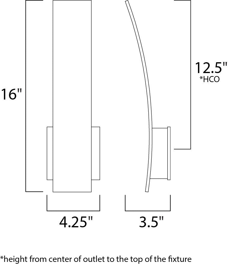 ET2 E41307 Alumilux AL LED Outdoor Wall Sconce