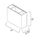 ET2 E41328 Alumilux 2-lt LED Outdoor Wall Sconce