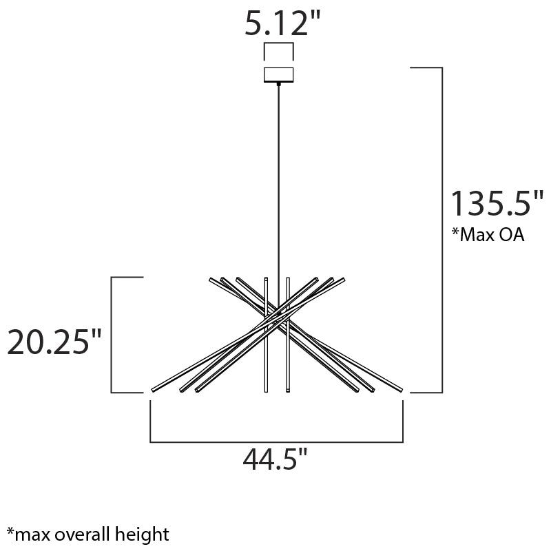 ET2 E41446 Alumilux 8-lt LED Pendant